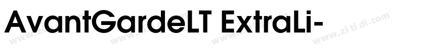 AvantGardeLT ExtraLi字体转换